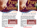 40 Days for Life bulletin inserts